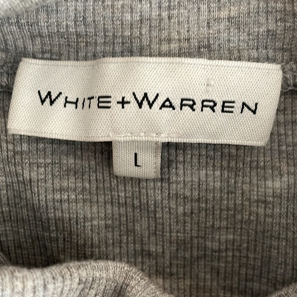 White + Warren Long Sleeve Turtle Neck Sweater - size L - Picture 10 of 11
